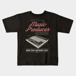 Music Producer Mixing Board Kids T-Shirt